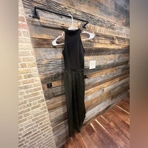 Francesca’s Boutique Halter Neck Wide Leg Jumpsuit